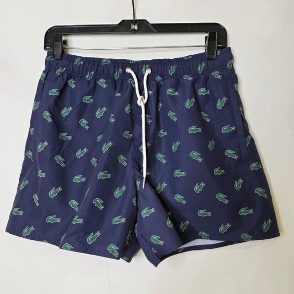 Lacoste Printed drawstring board shorts